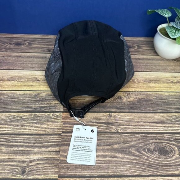 Lululemon Women's Multi Panel Run Hat NWT Size L/XL (Black) "For All Runners." - Picture 5 of 12
